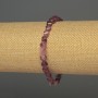 Tourmaline bracelet with faceted diamond-shaped beads, 6x5 mm, 18 cm long, stretch bracelet