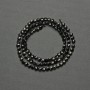 Tourmaline Beads, Faceted Coin 4mm, on a Thread, Length 40 cm