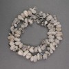 Natural adularia beads, teardrop cut, 9×10×6 mm, length 42 cm ±
