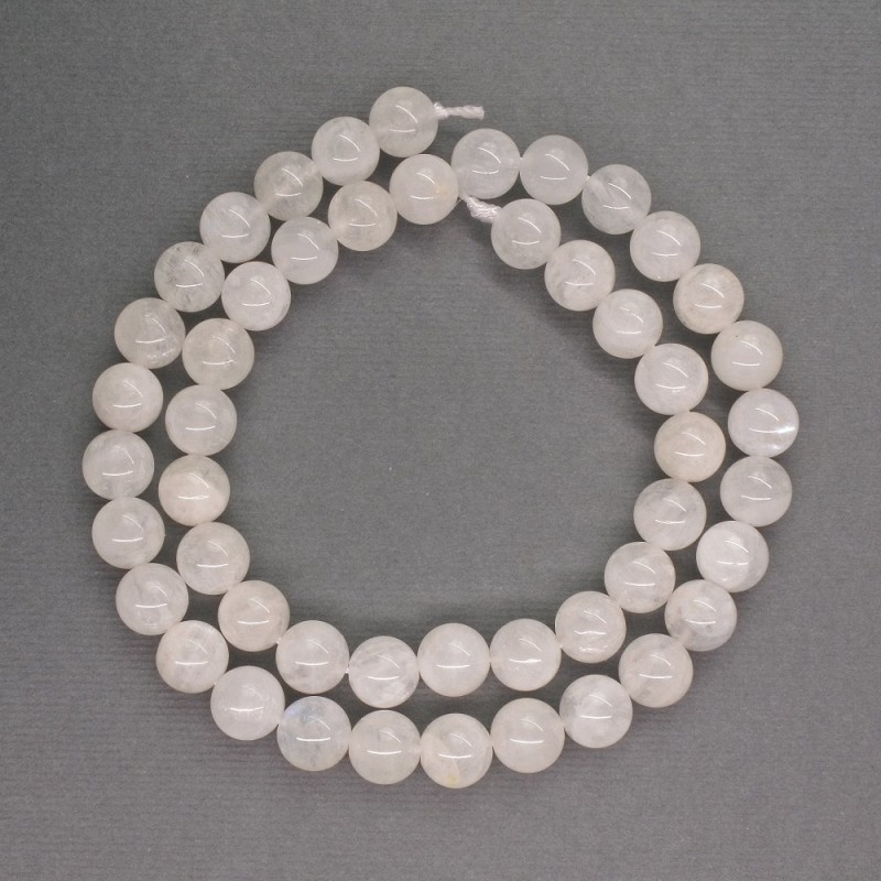 Adularia natural stone beads, smooth round beads, 8mm diameter, 40 cm length