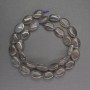 Oval Labradorite beads, diameter 10×15×6 mm, length about 41 cm