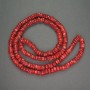 Natural Red Coral Rondelle Beads, 9x3 mm, 85 cm long