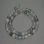 Natural fluorite beads - smooth round beads, 8 mm+-, length 39 cm+-