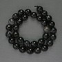 Faceted Agate Beads, round 12 mm diameter, on a thread, length 37 cm+