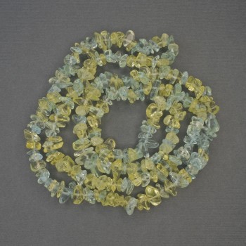 Assorted Beads - Tinted Crystal on Thread, size 6-10×2-4 mm, length 80 cm+
