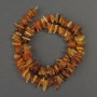 Amber-chip beads, diameter 9–14×3 mm, length 39 cm, on a thread