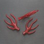 Artificial Coral Twig Pendant, 61×35 mm, with hole