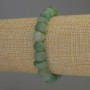 Faceted Jade Bracelet, 10×7 mm beads, 18 cm, elastic