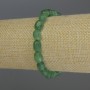 Chrysoprase faceted bracelet, beads 8-10×7 mm, 18 cm stretch