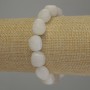 Adularia Faceted Bracelet, diameter 12x11 mm, 18 cm stretch