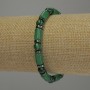 Bracelet 'Assortment' - smooth beads, 6 mm diameter; rondelles 6x2 mm; cylinders 10x6 mm; length 18 cm; stretch