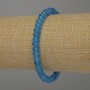 Apatite Rondelle Bracelet, 6x4 mm, 18 cm, stretch