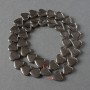 Hematite Heart Beads, 12mm diameter, 40cm length, on thread