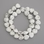 Kaholong Heart Beads, Natural Stone, 12×12 mm, on Thread, 39 cm Length+