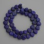Lapis Lazuli Heart Beads 10x10 mm ± on a thread, length 38 cm+