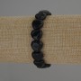 Agate bracelet with heart-shaped beads, natural stone, diameter 12x12 mm, 18 cm stretch