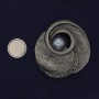 Magnetic Brooch Accent with Pearl, Crystals, Silver-Toned Metal 50mm+