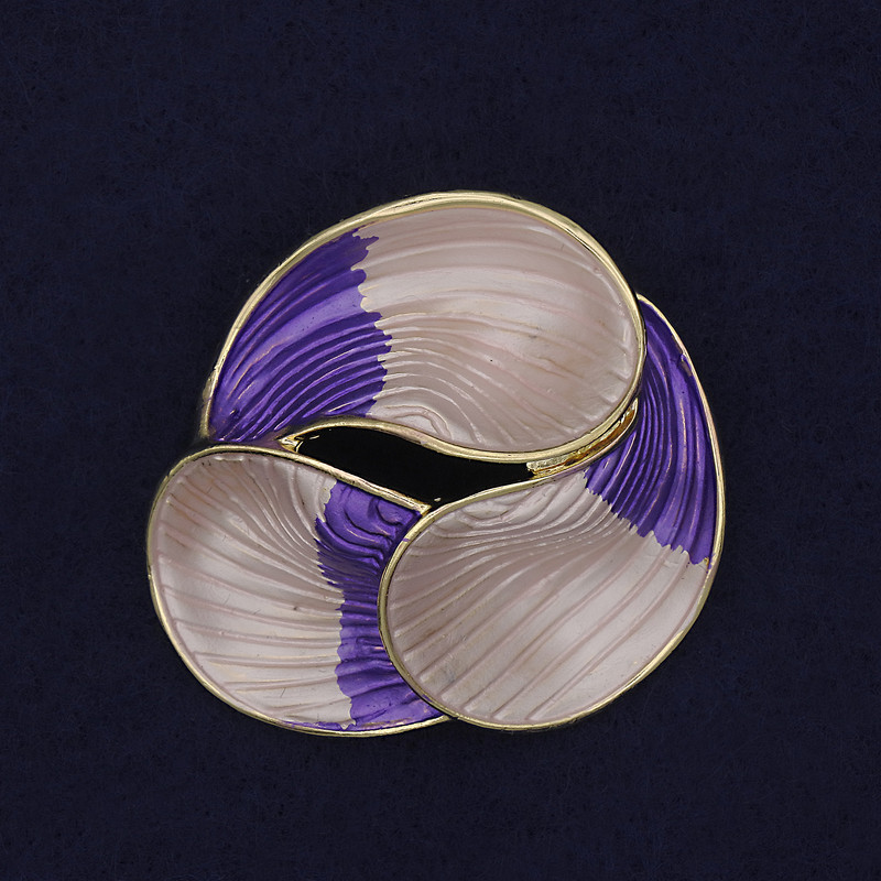 Accent Brooch Pink and Purple 44mm+