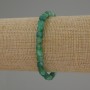 Faceted Agate Cube Bracelet, 5 mm Beads, 18 cm Stretch