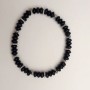 Aventurine Bracelet 'Blue Sand Night of Cairo' Rondelle, diameter 3x6 mm, with silver inserts, length 18 cm +/- (stretch)
