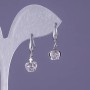 Crown Earrings, 22mm long