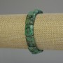 African Turquoise Bracelet (artificial) rectangle, 16x12mm±, length 18cm± stretch