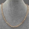 Synthetic Selenite Necklace with Faceted Rondels 6x4 mm, 50 cm length
