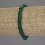 Chrysoprase bracelet with faceted coins, diameter 6.5 mm, length 18 cm (stretch)