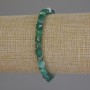 Agate Faceted Cube Bracelet, 5x5 mm Cubes, 18 cm Length, Elastic