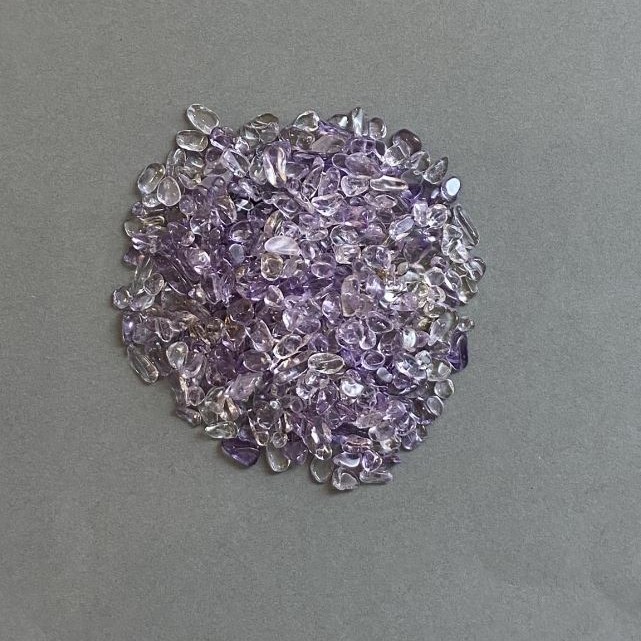 Natural Amethyst Chip, Undrilled, 3-8×3-4 mm ± (per 100 g)