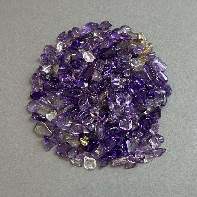 Natural Amethyst Chips, Undrilled, 5–11×5–6 mm ± (per 100 g)