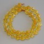 Citrine Beads, Faceted, diameter 9.5×8.5 mm, length 37 cm on thread