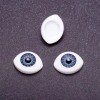 Hardware 'Living Eyes' blue iris pair, 10 mm diameter, 19×14 mm, set of 20 pairs