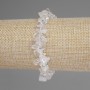 Bracelet with Rock Crystal Chips 7–11×4–6 mm, length 18 cm, stretch