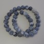 Frosted Agate Beads on Beading Thread, Smooth Round Bead, Diameter 10 mm ±, Length 38 cm ±