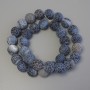 Frosted Agate Beads on Thread, Smooth Round Bead, 12mm+-, Diameter, 39cm+- Length