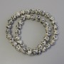 Dalmatian Jasper Beads on Thread, Smooth Round Beads, 8 mm Diameter ±, 39 cm Length ±