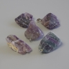 Fluorite pendant, natural stone, uncut, diameter 37-50×18-33 mm, assorted sizes