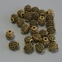 Gold-tone bead insert findings, diameter 7×6 mm +- hole diameter 1.9 mm +- packaging 20 g (~31 pcs)