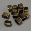 Row Separator Fittings, Bronze Color Insert; 13x9 mm with hole, 11x7 mm with hole; packaging 20 g (~13 pcs)