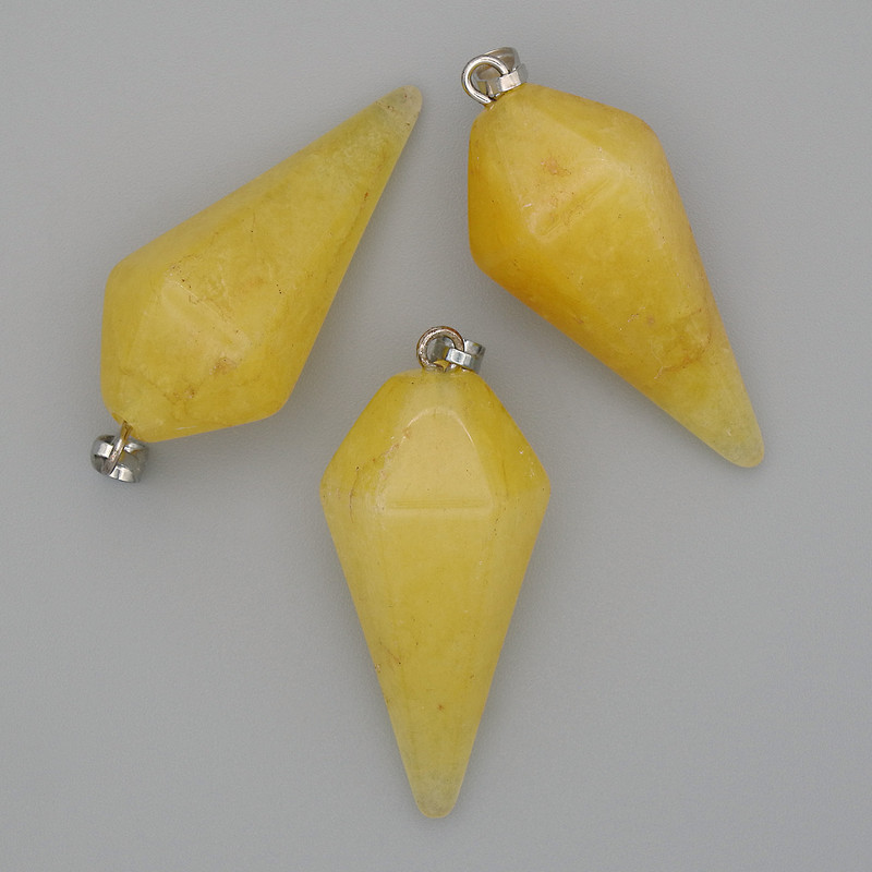 Pendant 'Pendulum' Citrine 38×28×14 mm+