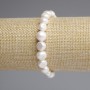 Bracelet with Freshwater Pearls 7.5-8×6.5-7 mm +/-, length 18 cm +/- stretch