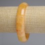 Citrine chain-link bracelet, 13x15 mm diameter, 18 cm long, stretch
