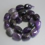 Amethyst teardrop beads, diameter 18-20×14 mm ±, on thread, 38 cm long