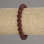 Carnelian Bracelet with Smooth Round Beads, 8mm Diameter, 18cm Length, Stretch