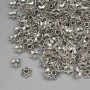 Bead cap findings, silver metal color, diameter 5.5×1 mm ± hole 1.9 mm ± packaging 20 g (~177 pcs)
