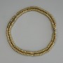 Hematite Beads Gold Color, Square Rondel 3x2mm +/- on Beading Wire, Length 40 cm+