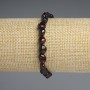 Garnet Faceted Bracelet, bead diameter 5–11×5–8 mm, length 18 cm +/- stretch