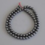 Hematite Ball Beads, 6mm, on Thread, 40 cm