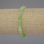 Chrysolite Olivine Faceted Cube Bracelet, 5×5 mm, 18 cm stretch